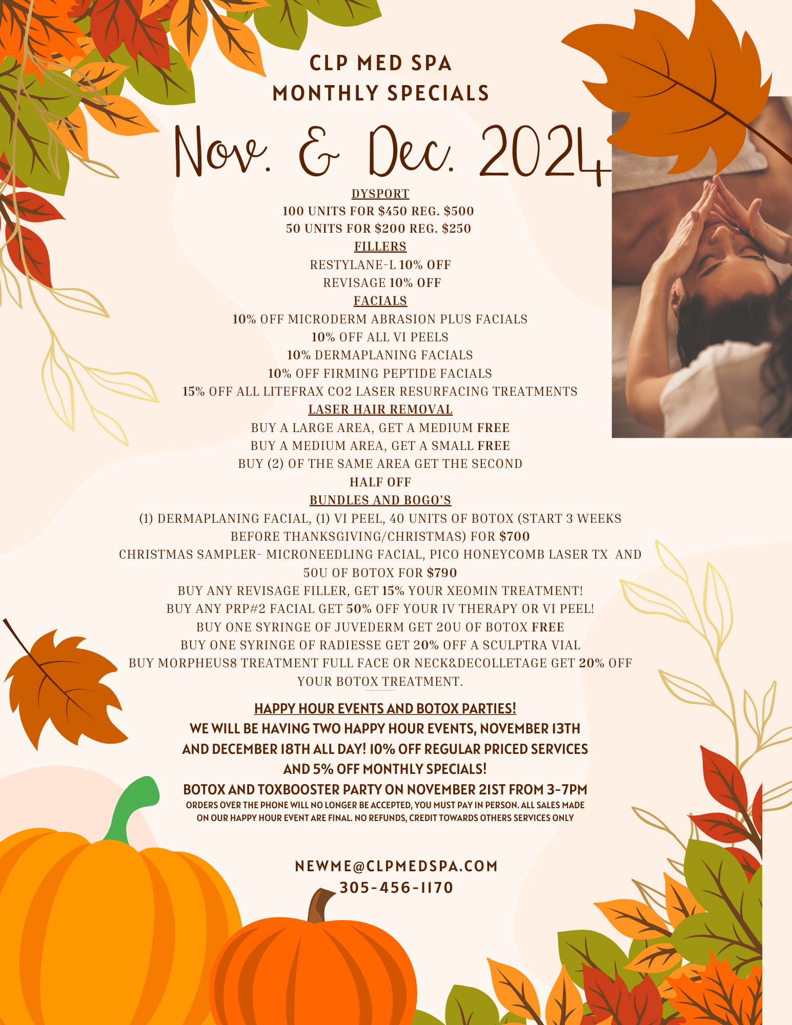 Nov -Dece Specials